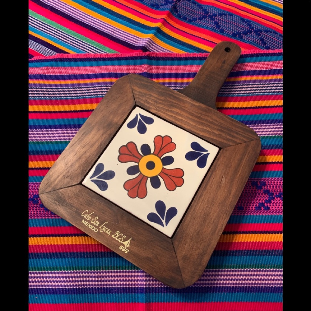 Wooden trivet.